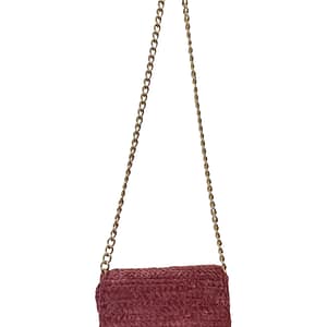 Bernadette Velour Elegance crochet bag dusty pink