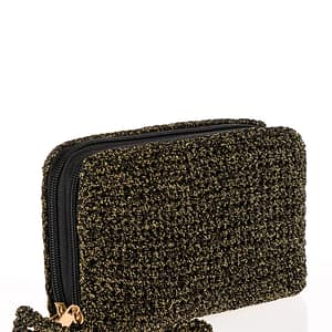 aurelia golden black double wallet