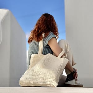 Sophie resort shopper white